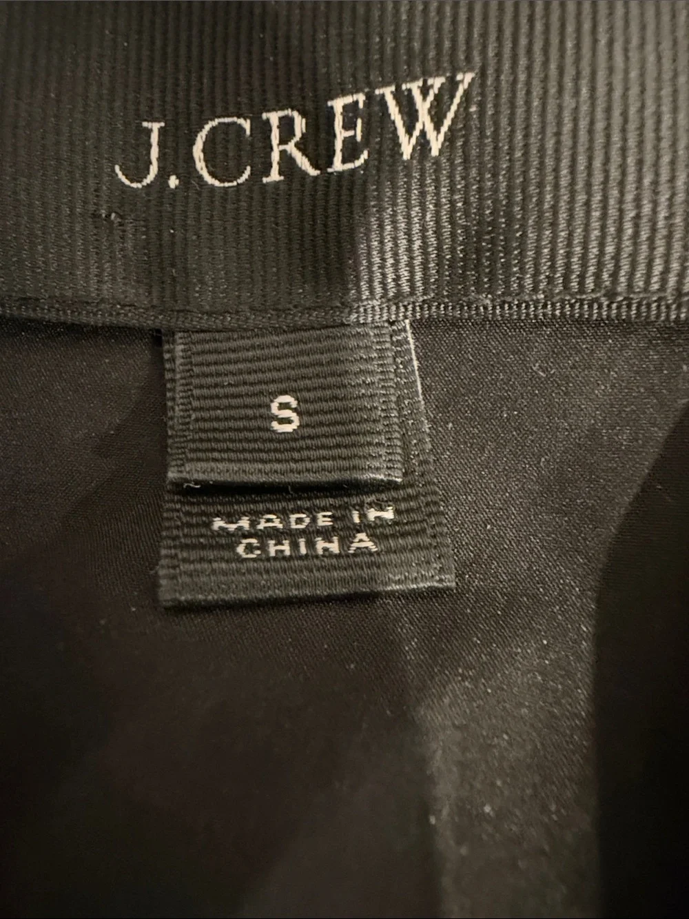 J.Crew Black Quilted Down Puffer Vest Small Gold Snap Pockets